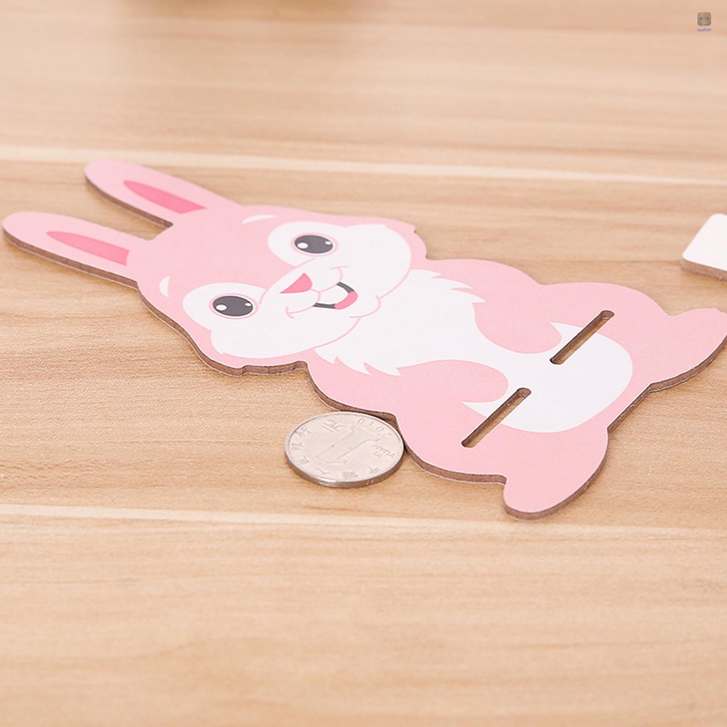 Giá Đỡ Điện Thoại/Máy Tính Bảng Bằng Gỗ Hình Chú Thỏ Hoạt Hình Đáng Yêu