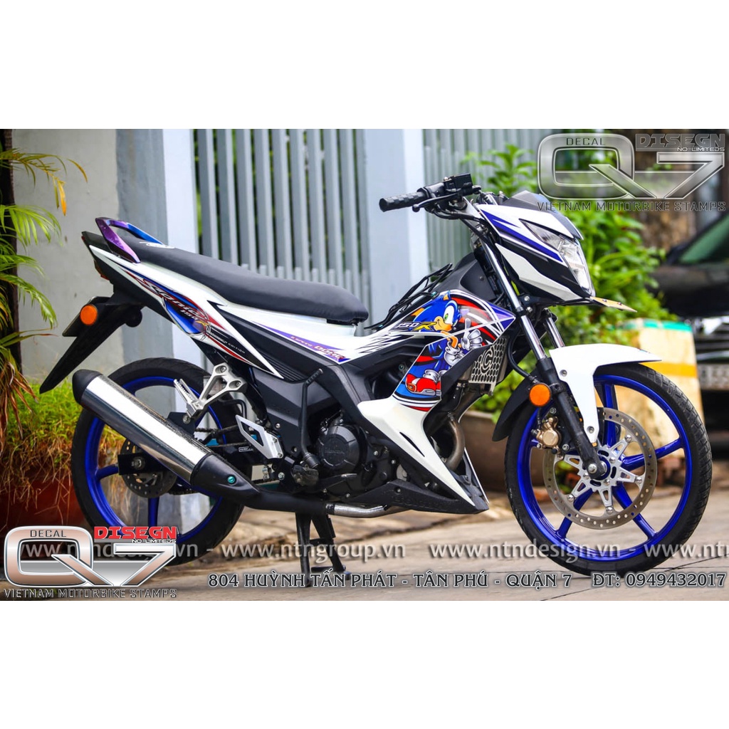 Tem Rời SONIC 150 Trắng - decalq7