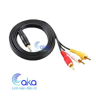 Cáp âm thanh 3.5 sang 3 AV RCA