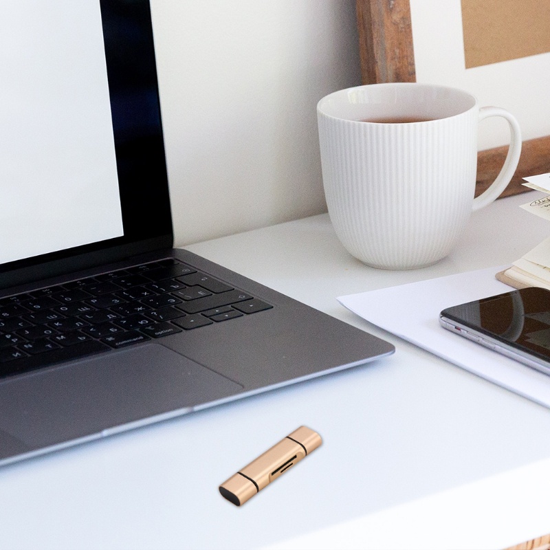 Đầu Đọc Thẻ Nhớ Micro USB Type C Mircro Bằng Hợp Kim