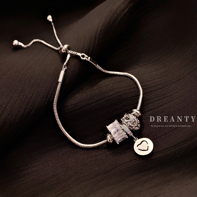 Vòng Đeo Tay Đính Kim Cương Giả Phong Cách Hàn Quốc Thời Trang Cho Nữ