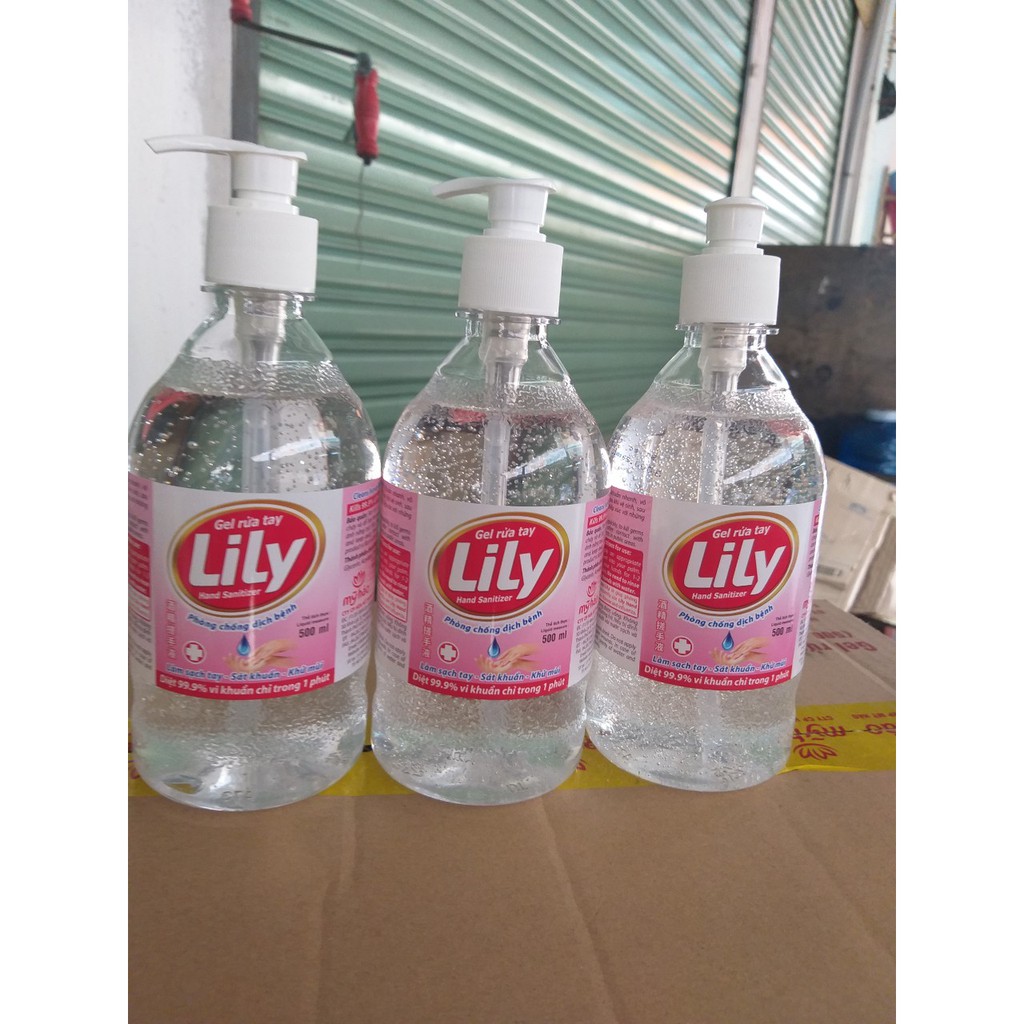 Gel nước rửa tay khô 500 ml Lily Mỹ Hảo