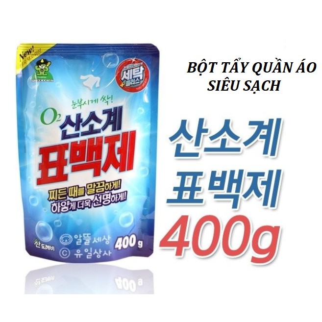Bột tẩy vết bẩn quần áo oxygen Sandokkaebi Hàn Quốc 400g