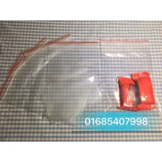 Set 0,5kg Túi zipper chỉ đỏ