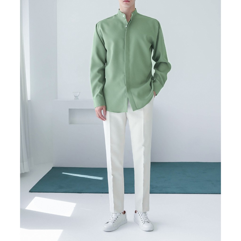 Áo sơ mi nam Double'D chất lụa vải mềm mịn SML03 | BigBuy360 - bigbuy360.vn