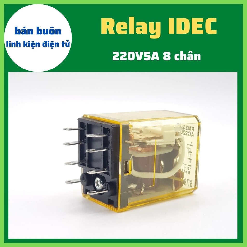 Relay omron 220V 8 chân, Rơ le trung gian, relay 220V 8 chân,