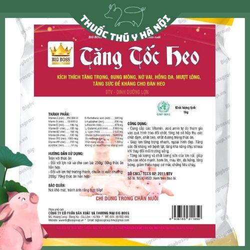 Tăng Tốc Heo Hàng Chuẩn Công Ty, Tăng Trọng Nhanh, Rút Ngắn Thời Gian Chăn Nuôi, Tiết Kiệm Chi Phí