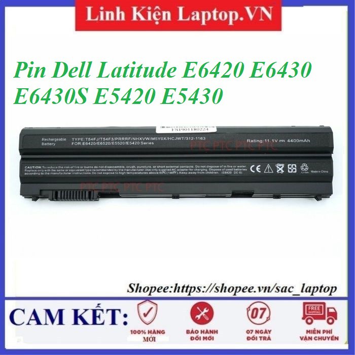 Pin laptop Dell Latitude E6420 E6430 E6430S E5420 E5430