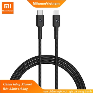 Cáp zmi type c to type c al303 siêu bền dài 1m - hỗ trợ sạc nhanh pd