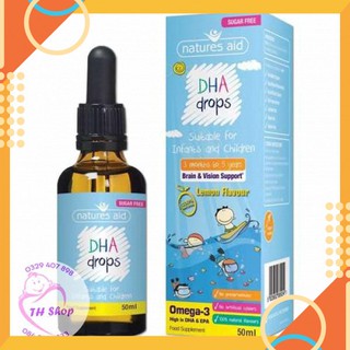 DHA Nature Aids, DHA Drops Hỗ Trợ Phát Triển Trí Tuệ Cho Bé Từ 3 Tháng 50ml