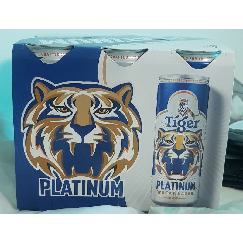 Lốc  6 lon bia lúa mì Tiger Platinum Wheat Lager 330ml/lon