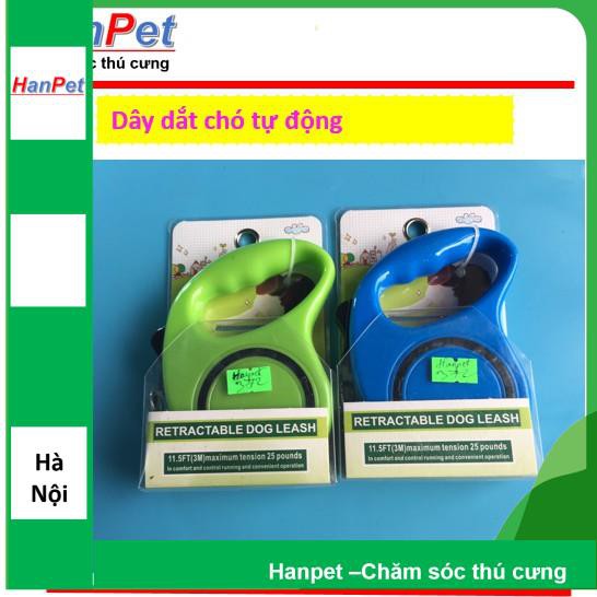 Dây dắt chó mèo tự động - Hàng công ty - (hanpet 372)