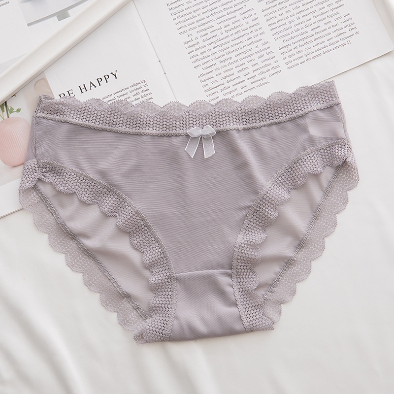 Set 5 Quần Lót Ren Thoáng Khí Lưng Vừa Quyến Rũ Cho Nữ