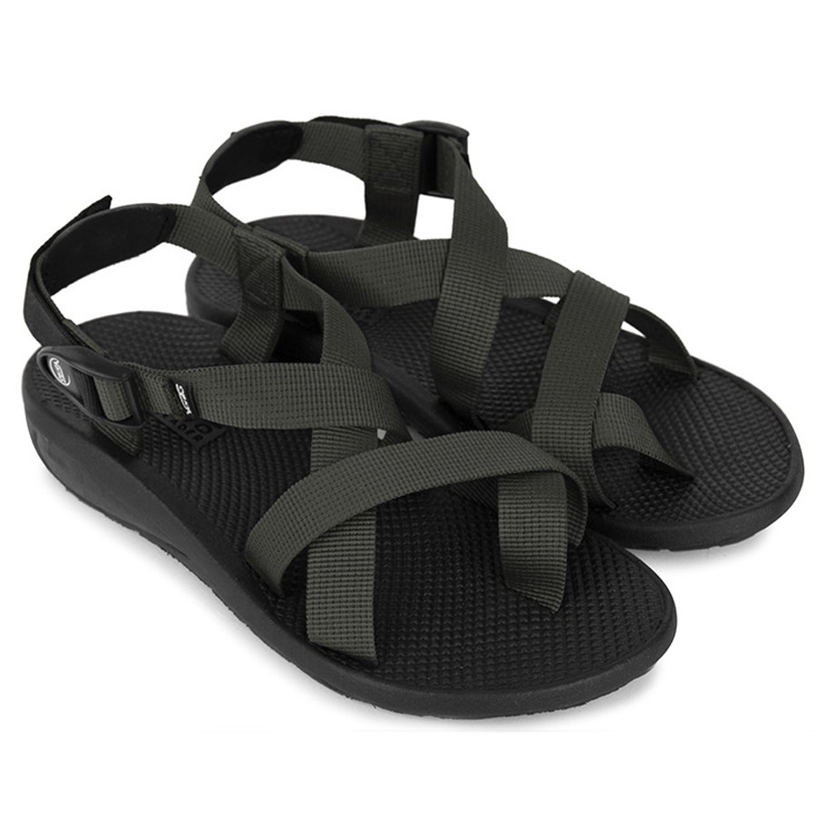 Giày sandal Vento nam xỏ ngón quai chéo vải dù có quai hậu cố định mang đi học đi biển du lịch NV65G