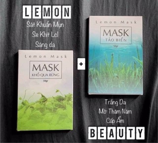 MASK TẢO BIỂN - Lemon mask