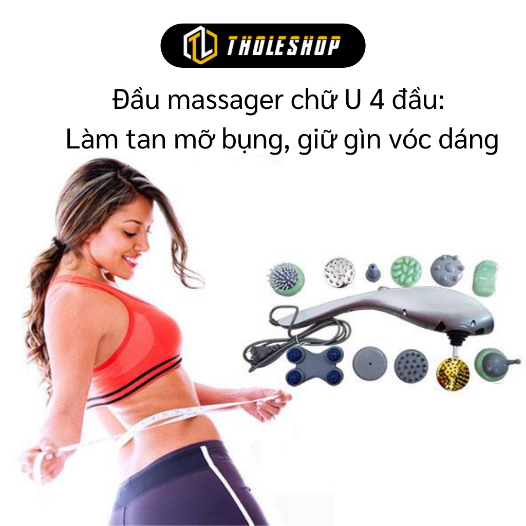 Máy Massage - Máy Mát Xa Toàn Thân Cầm Tay 11 Đầu Tiện Ích Besuto, Đấm Lưng 3542