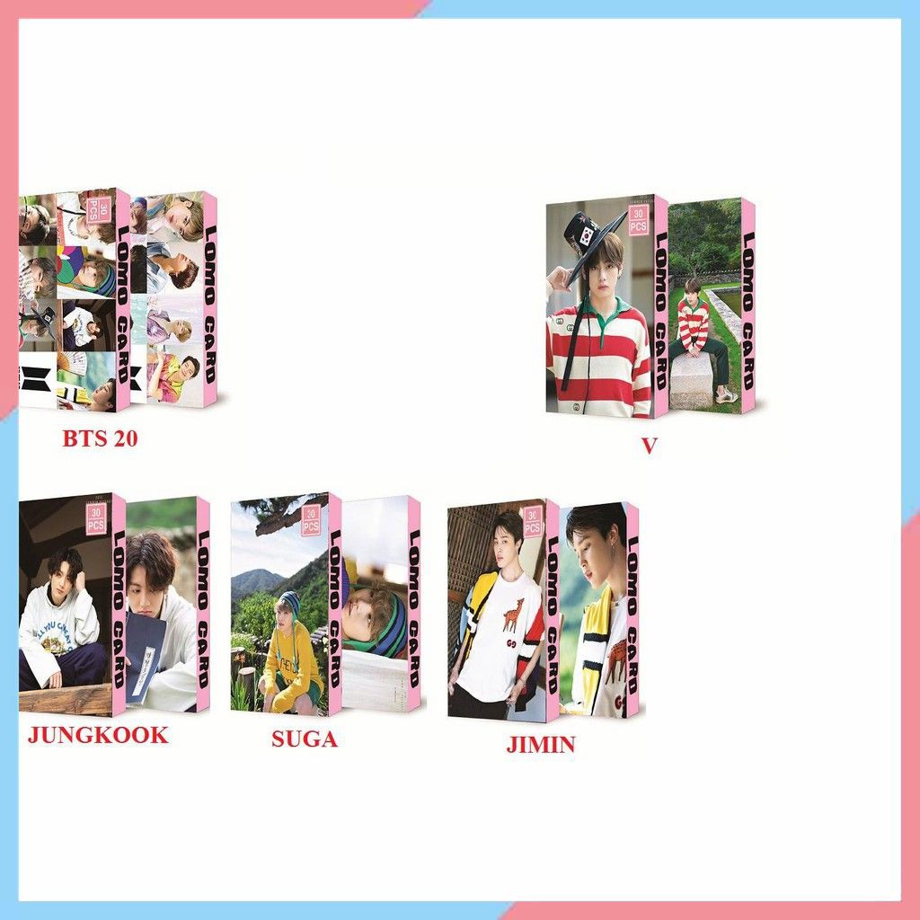 Lomo Card BTS - Gồm thành viên V, JUNGKOOK, JIMIN , SUGA ''Make it right"