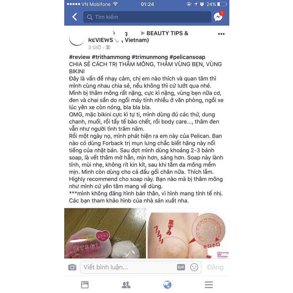 {Bán chạy} Xà bông làm trắng, thâm, mụn vùng mông Pelican 80g | BigBuy360 - bigbuy360.vn