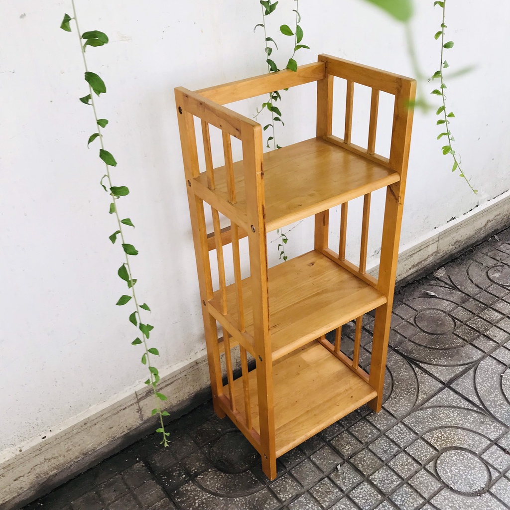Kệ sách 38cm gỗ cao su