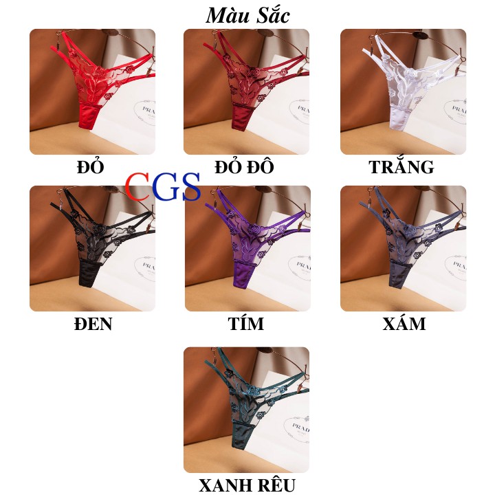 Quần lót lọt khe nữ sexy ren cao cấp thêu hoa gợi cảm TL2233 – Con Gái Store | BigBuy360 - bigbuy360.vn