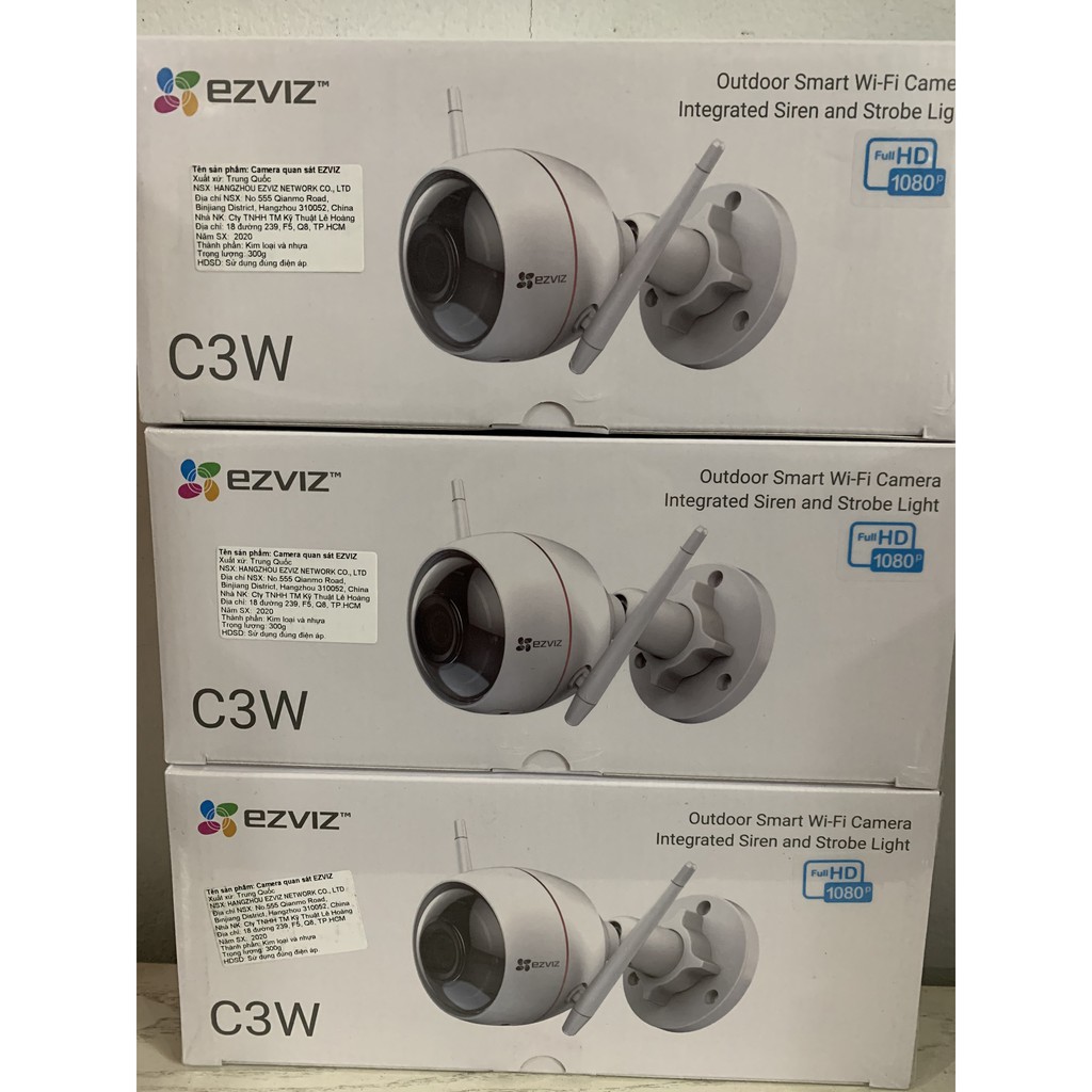 CAMERA IP WIFI Ngoài Trời EZVIZ C3N C3W PRO, C3X MÀU ĐÊM, AI Thông minh - C3WN 2MB 1080P Full HD - Chính Hãng BH24TH