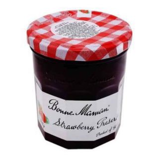 Hũ thủy tinh miệng rộng 500ml nắp thiếc kẻ đỏ