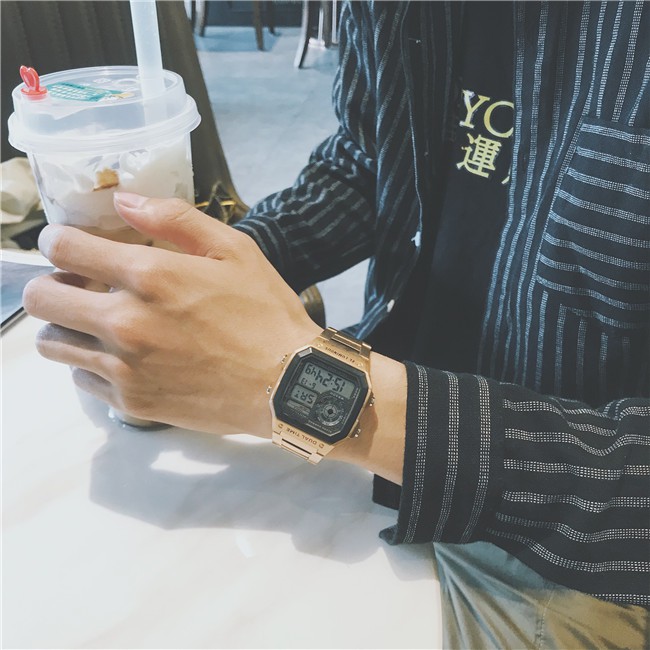 [Mã FAMAYFA2 giảm 10K đơn 50K] Đồng hồ nam điện tử dây thép chống nước DH119 Miucho | BigBuy360 - bigbuy360.vn