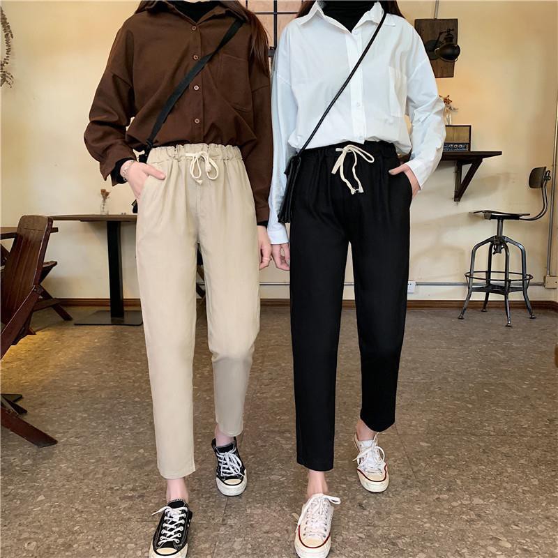 Quần Dài Lưng Cao Phong Cách Hàn Quốc Cho Nam / Nữ | BigBuy360 - bigbuy360.vn