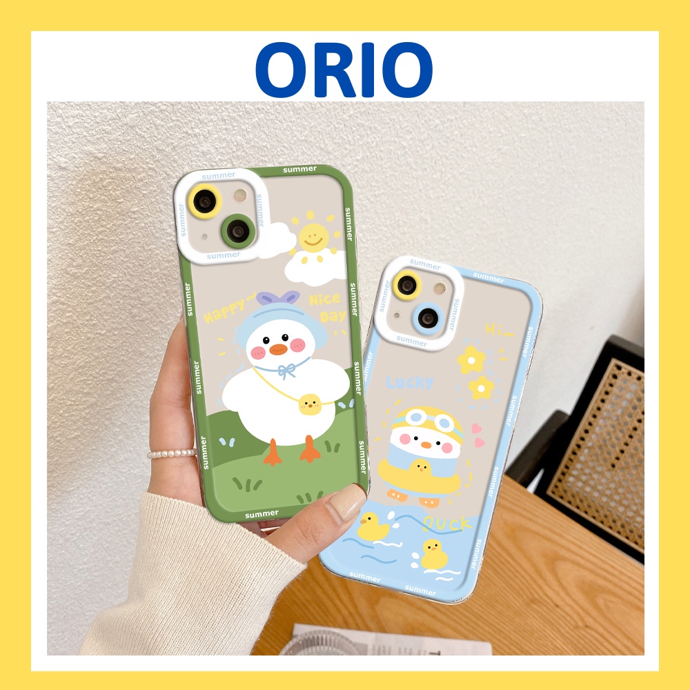 Ốp lưng iphone trong lỗ viền camera vịt nice 6/6splus/7/7plus/8/8plus/x/xr/xs/11/12/13/pro/max/plus/promax - ORIO