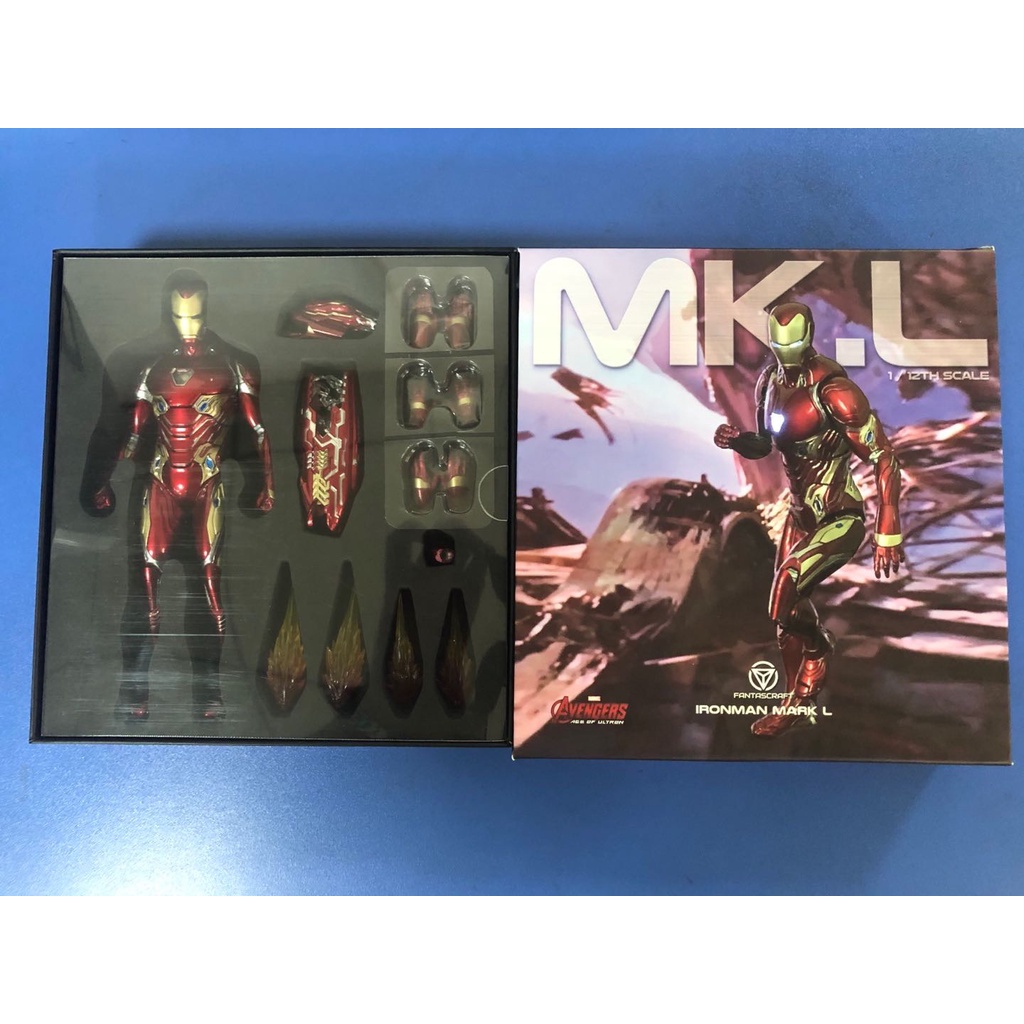 Mô hình Marvel Fantascraft Avengers Infinity War Iron Man Mark 50  Die-Cast 1/12 Action Figure - Hàng chính hãn
