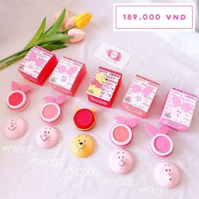 💕 Má hồng kem Piglet và Pooh 💕
~ PHIÊN BẢN DISNEY ~