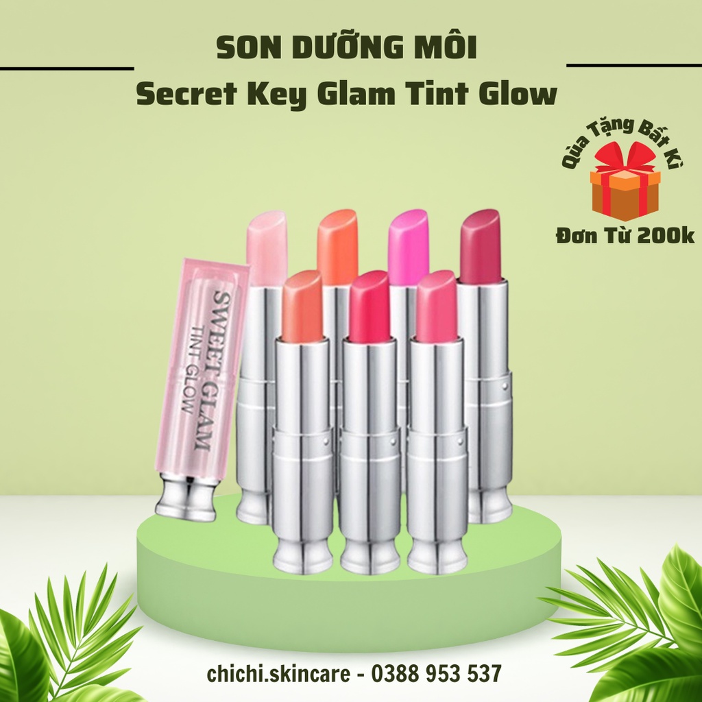 SON DƯỠNG CÓ MÀU SECRET KEY SWEET GLAM TINT GLOW