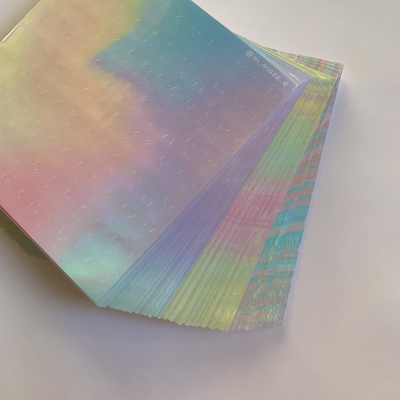 ALPHABET STICKER | Design by MAZE - Border sticker, sticker chữ cái và khung chữ