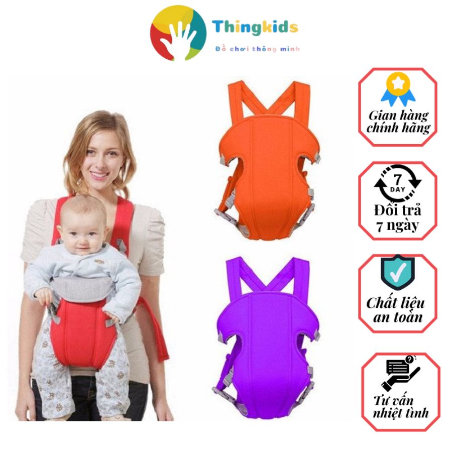 Địu 4 tư thế cho bé hàng Việt Nam - Thingkids