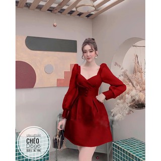 Bigsize Đầm cổ đắp chéo D696