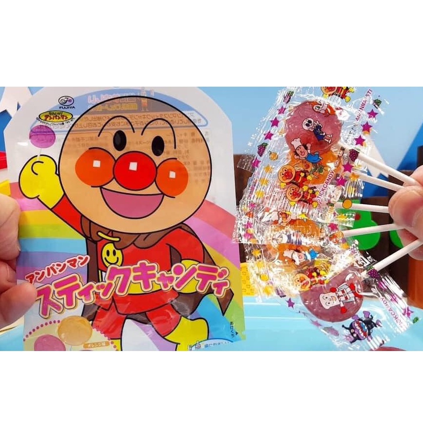 Kẹo Mút Trái Cây Không Sâu Răng | Kẹo Mút Fujiya Chú Hề Túi 6 Cây