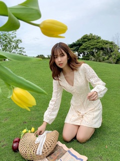 JUMPSUIT PHỐI REN - ABBIE LACE JUMPSUIT