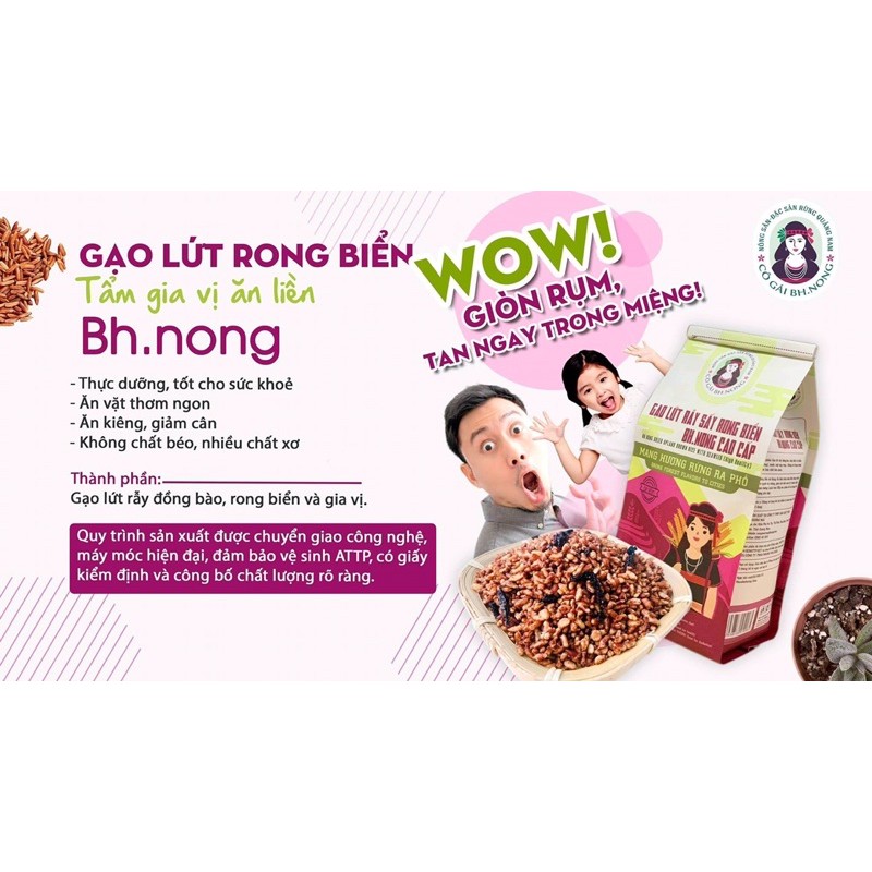 GẠO LỨT SẤY RONG BIỂN Organic - Bhnong (Bh.nong)