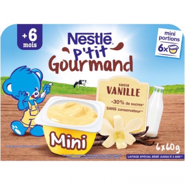 [Nestle] VÁNG SỮA NESTLE VỈ 6 HỘP *60g DATE T4/22