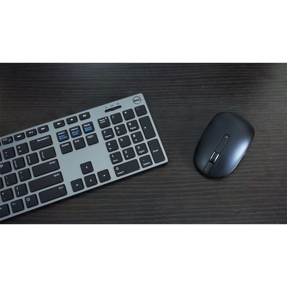 Dell KM717 Premier Keyboard Mouse - Multi Device - Bộ Phím & Chuột không dây kết nối 3 thiết bị: 2 Bluetooth và 1 USB