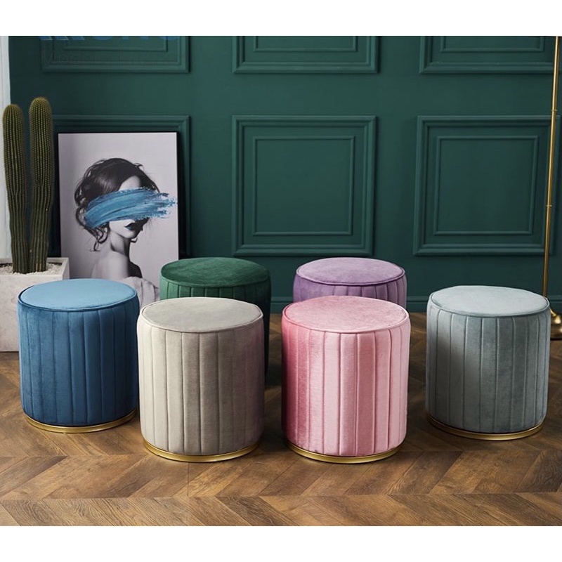 Đôn Ghế SOFA Chân Gỗ , Chân Sắt Tĩnh Điện , Cho Bàn Trà Bàn Trang Điểm