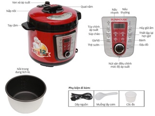 Nồi Áp Suất SUNHOUSE SHD1767 6L