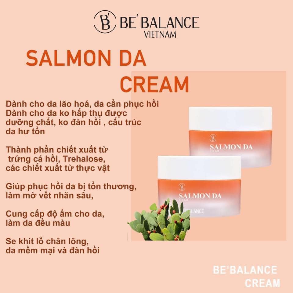 [DATE 2024] Be'Balance Kem dưỡng chống lão hoá Salmon Cream (50ml)