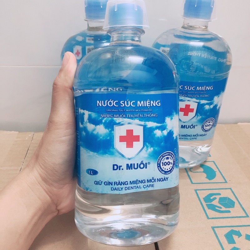 Nước súc miệng Dr. Muối Chai 1000ml