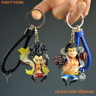 Móc khóa các nhân vật One Piece - Móc khóa mô hình Luffy Gear 4 Zoro Sanji Boa Hancok Chopper MKOP05