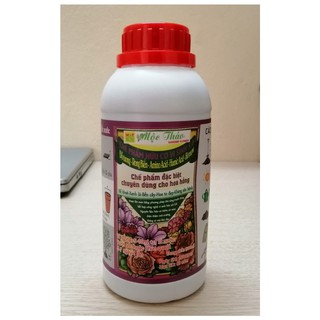 CHẾ PHẨM HỮU CƠ VI SINH 5.0 CHUYÊN DÙNG CHO HOA HỒNG CHAI 500ML: RỄ KHỎE, LÁ XANH, HOA TO, KHÁNG SÂU BỆNH