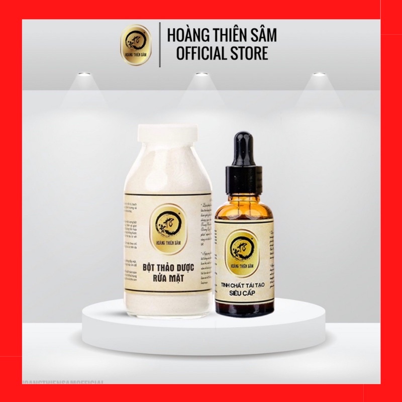 Combo Hoàng Thiên Sâm ( Bột Rửa Mặt & Tinh Chất Tái Tạo Hoàng Thiên Sâm ) | BigBuy360 - bigbuy360.vn