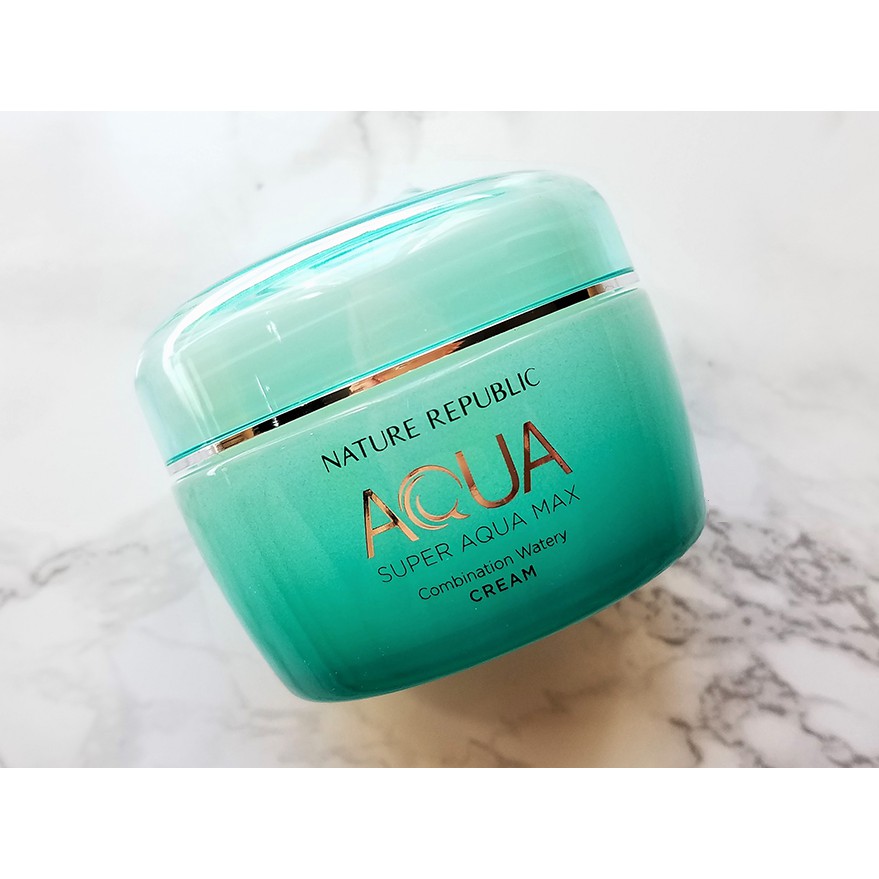 Kem Dưỡng Da Nature Republic Super Aqua Max Cream (80ml) dành cho da hỗn hợp (xanh lá) | BigBuy360 - bigbuy360.vn