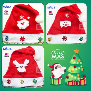 Mũ ông già Noel,mũ giáng sinh đẹp lung linh