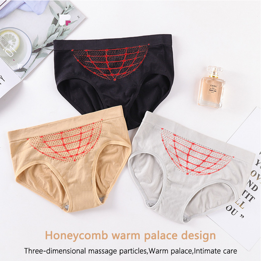 Quần lót cotton 3d không đường may lưng cao định hình vòng eo cho nữ